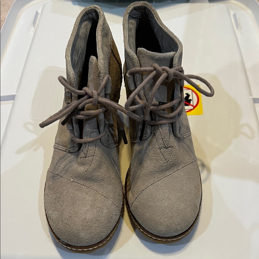 Toms Gray Ankle Boots